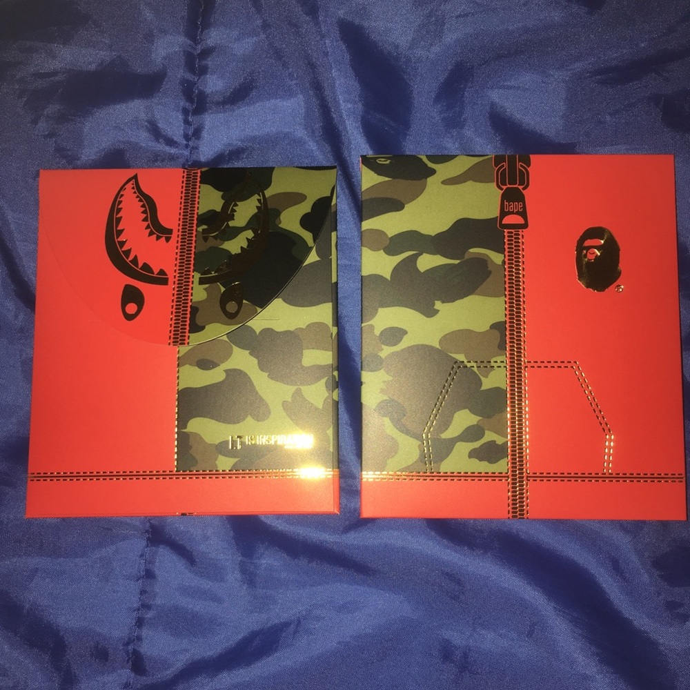 Authentic Bape card holder pocket sleeves (9)